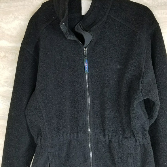 fleece jacket with drawstring waist